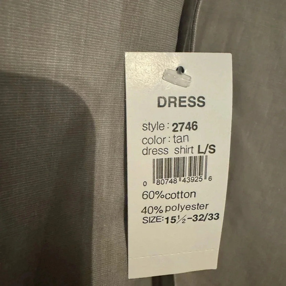 Pierre Cardin Dress Shirt for Men Size 15 1/2  32-33 NWT - Picture 12 of 14